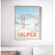 Affiche Montagnes "Les Alpes" 50x70cm par Wim'