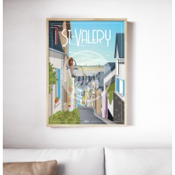 Saint-Valery-sur-Somme - "Charmante Saint-Valery" - 50 x 70 cm - par Wim'