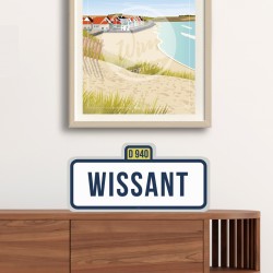 "Wissant" City Road Sign / 42x20cm