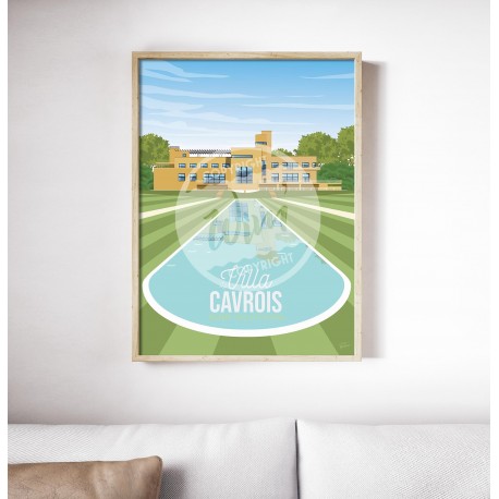 Affiche Lille "Villa Cavrois" par Wim'