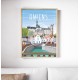 Affiche Amiens - "sous le charme d'Amiens" - 50 x 70 cm - par Wim'