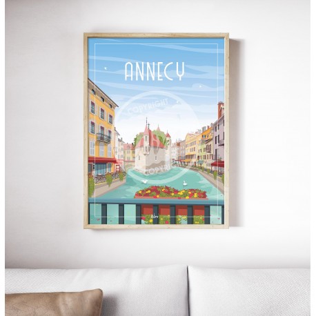 Affiche Annecy par Wim'