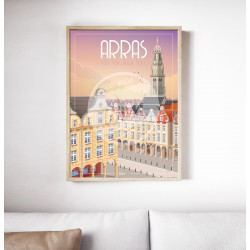 Affiche Arras "Toi, toi, mon Toit" 50x70cm par Wim'