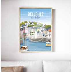 Affiche Belle-Île-en-Mer 50x70cm