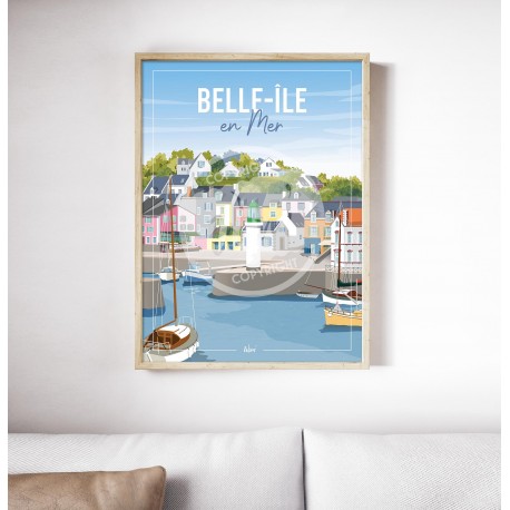 Affiche Belle-Île-en-Mer par Wim'