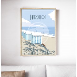 Affiche Hardelot "Détente à Hardelot" 50 x 70 cm