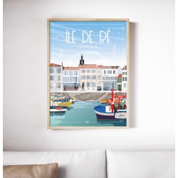 Affiche Île de Ré "La Flotte" 50x70cm