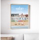 Affiche Le Touquet "Plage" 50x70cm par Wim'