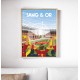 Affiche Lens "Sang & Or" 50x70cm par Wim'