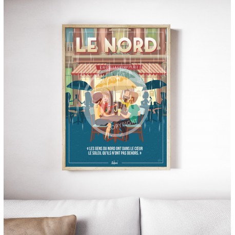 Affiche Nord "C'est le Nord" par Wim'