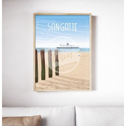 Affiche Sangatte 50 x 70 cm