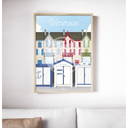 Affiche Wimereux "Les Wimereusiennes" 50 x 70 cm