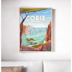 Affiche Corse 50x70cm