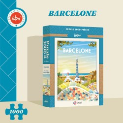 Puzzle / Affiche "Barcelone" / 48x68cm