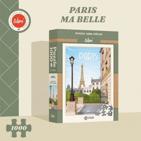 Puzzle/Affiche Paris "Paris Ma Belle"