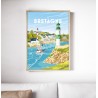 Affiche Bretagne 50 x 70 cm