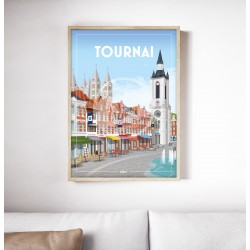 Affiche Tournai 50x70cm