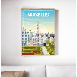 Affiche Bruxelles 50x70cm