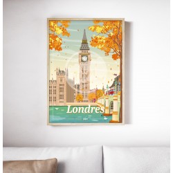 Affiche Londres 50x70cm