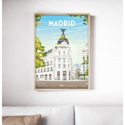 Affiche Madrid 50x70cm