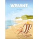 Affiche Wissant "Détente à Wissant" 50 x 70 cm