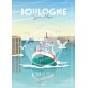 Affiche Boulogne-sur-Mer "Retour de pêche" 50x70cm