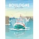 Affiche Boulogne-sur-Mer "Retour de pêche" 50x70cm