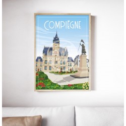 Affiche Compiègne 50x70cm