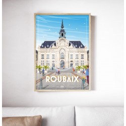 Affiche Roubaix 50x70cm