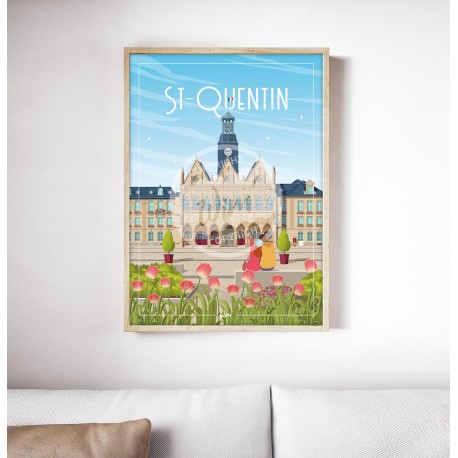 Affiche Saint-Quentin 50x70cm