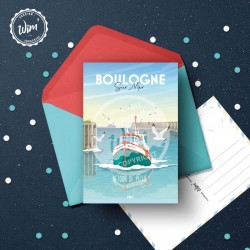Carte postale Boulogne-sur-Mer - "Rue de Lille"