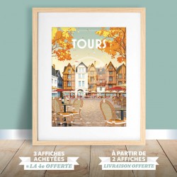 Affiche Tours 30x40cm