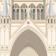 Carte postale Amiens - La Cathédrale  / 10x15cm