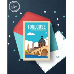 Carte postale "Toulouse : Le Soleil du sud"