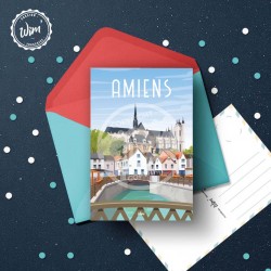 Amiens - "Sous Le Charme" Postcard  /  10x15cm