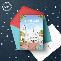 Carte postale Linselles / 10x15cm