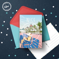 Carte Postale Nice / 10x15cm