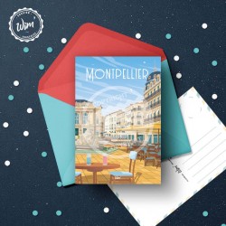 Carte Postale Montpellier / 10x15cm