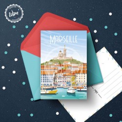 Marseille Postcard / 10x15cm