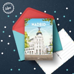 Madrid Postcard / 10x15cm