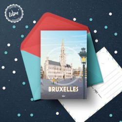 Carte Postale Bruxelles / 10x15cm