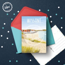 Wissant - "Plage" Postcard / 10x15cm