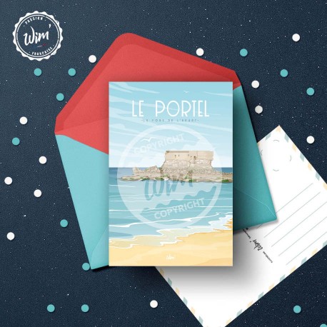 Carte postale Le Portel - "Fort de l'Heurt" / 10x15cm