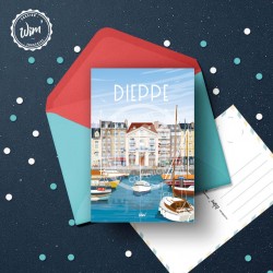 Carte postale Dieppe / 10x15cm