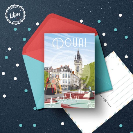 Carte postale Douai / 10x15cm