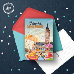 Carte postale Dunkerque - "Le Carnaval" / 10x15cm