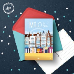 Carte postale Malo-les-Bains / 10x15cm