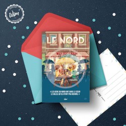 Carte postale Nord - "C'est le Nord" / 10x15cm