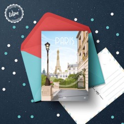 Carte postale Paris - "Ma Belle" / 10x15cm