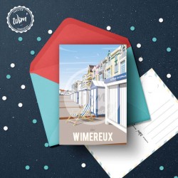 Carte postale Wimereux - "La Digue" / 10x15cm
